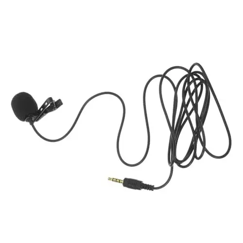 Produktbild: Housoutil Tiny Mic Clip-on Design 3 5-mm-ansteckmikrofon Für Telefon Für Vlogging Und Live-Streams