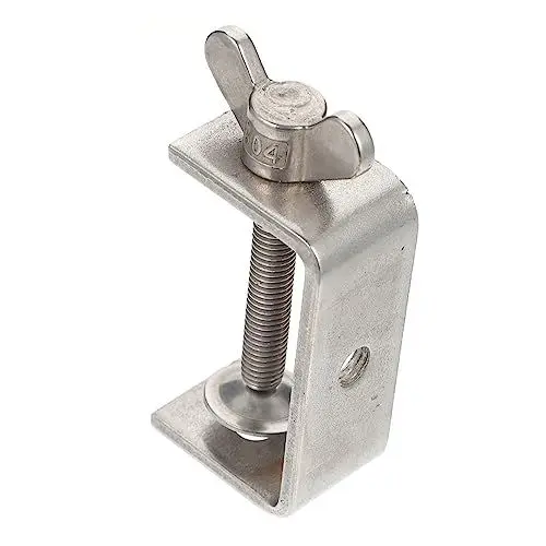 Produktbild: Housoutil Tigerclip C-clip Klemmholzbearbeitung Klemme Mit Breiter Backenöffnung Tigerklemme Bauen Klemme Für Kamerahalterung C Klemme Edelstahl Rostfreier Stahl Verstellbare Stange Schwer
