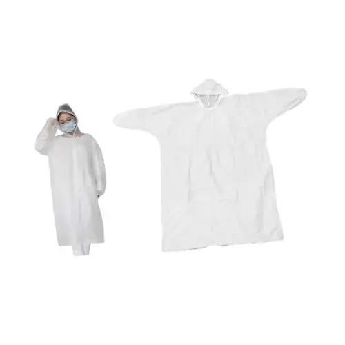 Produktbild: Housoutil Tragbar Regenponchos Für Erwachsene Poncho Regenjacke Praktische Regenbekleidung Weiß Zu Fuß Männer Und Frauen Mantel Regenponcho Klarer Poncho