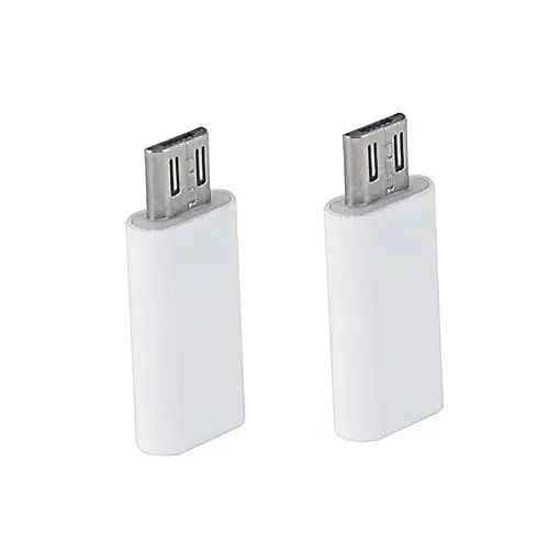 Produktbild: Housoutil Typ Konverter Typ C Adapter Ladeadapter Konverter Adapter Ladetyp C Kabeladapter Typ C Auf Micro USB Buchse Adapter Typ C Auf Micro USB Adapter CD Player Tragbar Weiß