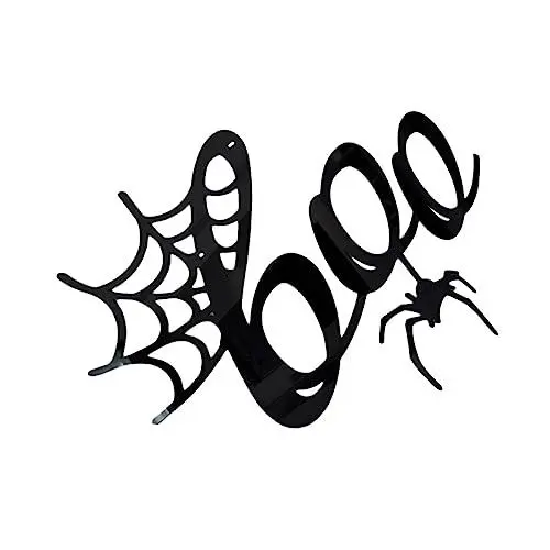 Produktbild: Housoutil Wandaufkleber Halloween-glow-aufkleber 3d-spinnen-halloween-wanddekoration Halloween-türaufkleber Halloween-szenensetzer Türaufkleber Dekor Abnehmbar Spiegel Wanddekoration Acryl