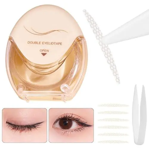 Produktbild: 120 Stück Schlupflider Stripes Unsichtbar, Augenlid Stripes Unsichtbar, Schlupflider Tapes, Augenlieder Strips Unsichtbar, Eye Pads, Eyelid Tape, Wasserdicht und Schweißbeständig mit Pinzette M
