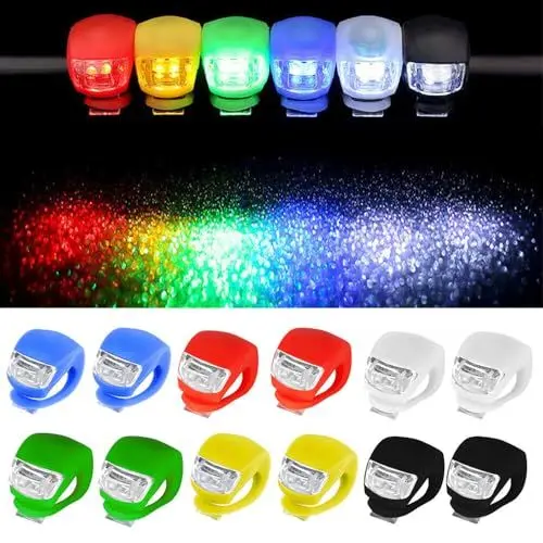 Produktbild: HOVCEH 12 Stück Kinderwagen Licht LED, Buggy Lichter mit Heller LED und 3 Leuchtfunktionen, Kinderwagenlicht Wasserdichtes für Kinderwagen, Jogger, Outdoor