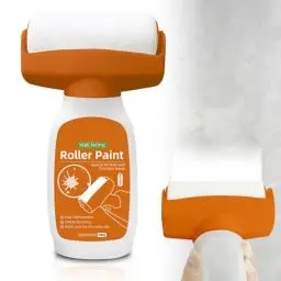 Produktbild: HOVCEH Ausbesserungsfarbe Weiss Roller, 500g Wand Reparatur Rollbürste, Wandfarbe Weiß Kleiner Roller, Weiße Farbe Wand Ausbessern Roller, Wandfarbe Ausbessern Weiß, Wand Reparatur Creme