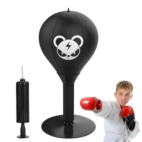 Produktbild: HOVCEH Büro Punchingball, Punchingball Tisch, Stress Boxsack, Desktop Boxsack Mit Starken Saugnäpfen, Mini Boxsack, Schreibtisch Pun-chball mit Pumpen Lustige Geschenke Für Kollegen, Freunde