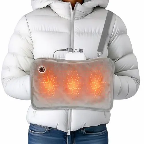 Produktbild: HOVCEH Handwärmer Elektrisch, Tragbare Graphen Hand Warmer, Handwärmer mit Sicherem Weichem Plüsch und 3 Wärmeeinstellungen, Handwärmer Für Den Winter, für Outdoor Inklusive 10000mAh Powerbank