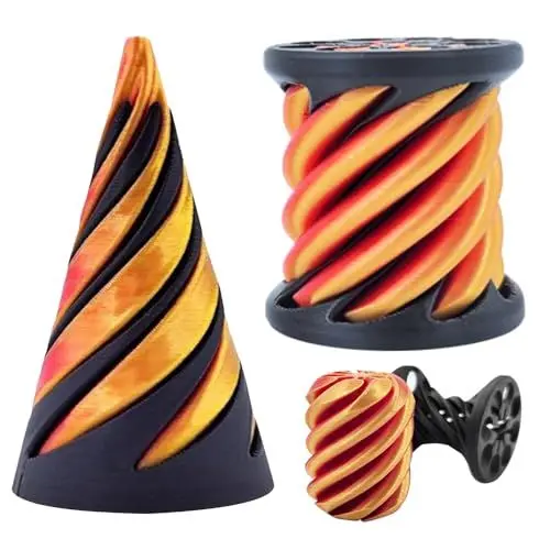 Produktbild: HOVCEH Impossible Pyramid Passthrough Sculpture, Spiral Cone Fidget Toy, 3D Unmögliche Pyramiden Passthrough Skulptur Fidget Toy, Desktop Deco Souvenir