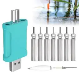 Produktbild: HOVCEH LED Posen Angeln Batterie, CR 425 Aufladbar Akku für Angelposen, Wiederaufladbare CR425 USB Angelposen Akku, LED Angel Posen Leuchtpose Angeln Zubehör