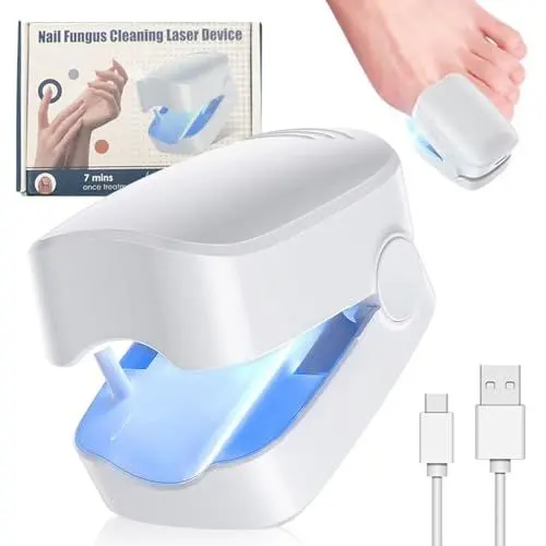 Produktbild: HOVCEH Lichttherapiegerät Nagelpilz, Nagelpilz Lasergerät, Nagelpilz Behandlungsgerät, Wiederaufladbares Tragbares Nagelreinigungs Pflegegerät
