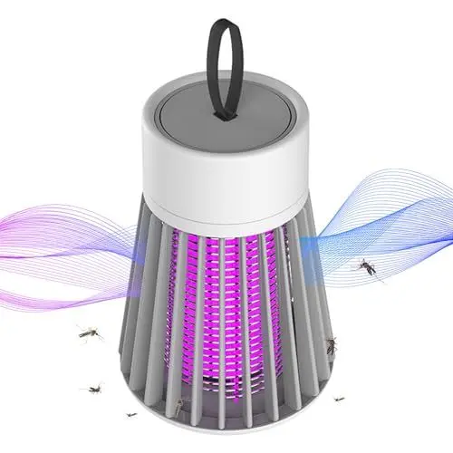 Produktbild: HOVCEH Mosquito Trap, Mozzguard Zapper, Insektenvernichter, Mückenlampe, Mückenfalle Elektrisch, USB Tragbar Mücken Fliegenkillerfalle, Mückenfalle mit UV-Lampe für Schlafzimmer, Innen, Aussen Gärten