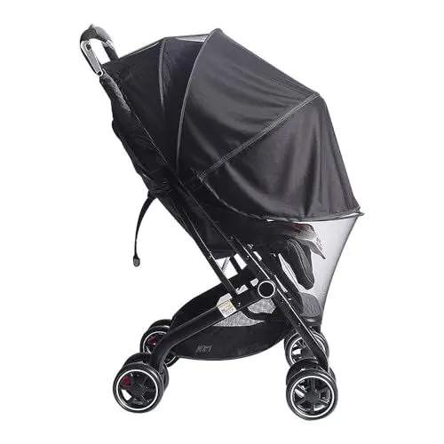 Produktbild: HOVCEH Sonnensegel Kinderwagen, Kinderwagen Insektenschutz, Sonnenschutz Kinderwagen, Universal Mückennetz Kinderwagen für Kinderwagen & Babywanne Deluxe Universal Moskitonetz mit Tasche