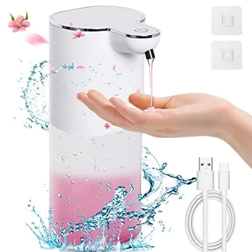 Produktbild: Howeifull Seifenspender Automatisch 400ml Elektrischer Seifenspender Wiederaufladbar Wandbefestigung mit Sensor für Küche, Bad