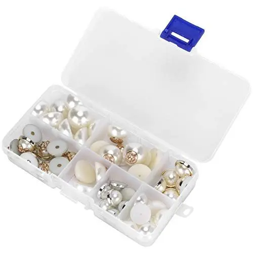 Produktbild: Hozee Plastic Pearl, kratzfreie Flatback Pearl für Bastelarbeiten für Sammelalben