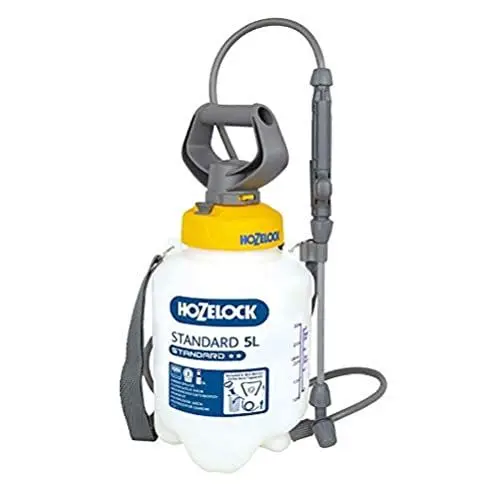 Produktbild: HOZELOCK - Drucksprüher Standard 5L: Vielseitiges, einfach zu bedienendes Sprühgerät, ideal für Lösungen auf Wasserbasis (Insektizide, Fungizide, Unkrautvernichtungsmittel, Düngemittel), 20-cm-Lanze