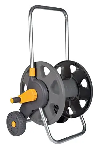 Produktbild: HOZELOCK - Unbestückter Schlauchwagen 60 M: Maximale Kapazität von 60 M, verstärkte Achse, stabil und einfach zu bedienen, integrierter Griff, wird mit 2 Anschlüssen geliefert (2398R0000)