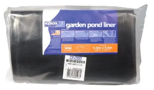Produktbild: HOZELOCK - XL Teichfolie (5,5m x 4m): Ideal für Teichböden und große Koi-Teiche, robuste und langlebige Teichfolie (3464T0155), Schwarz