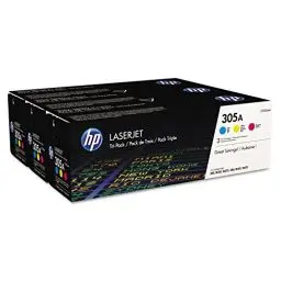 Produktbild: HP 305A (CF370AM) Multipack Original Toner 1xBlau, 3er-Pack, cyan/magenta/gelb