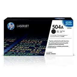 Produktbild: HP 504A (CE250A) Schwarz Original Toner für HP Color Laserjet CP3525, HP Color Laserjet CM3530