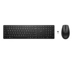 Produktbild: HP 650 kabellose Tastatur und Maus Bundle (20 programmierbare Tasten, QWERTZ Layout, 4.000 DPI, USB Dongle, 3 Tasten, Scrollrad) Schwarz