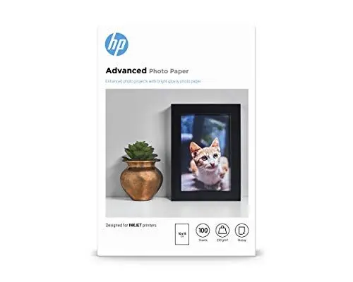 Produktbild: HP Advanced Glossy Fotopapier, glänzend (Q8692A) 250g/m² 10x15cm 100 Blatt, weiß