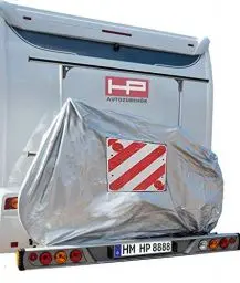 Produktbild: HP Autozubehör 18158 Fahrradabdeckung mit Warntafeltasche, Silber