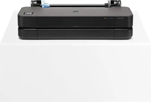 Produktbild: HP DesignJet T230 Großformatdrucker, 24 Zoll, bis zu A1, mobiles Drucken, Wi-Fi, Gigabit Ethernet, Hi-Speed USB 2.0, 1 Jahr Garantie (5HB07A), Schwarz