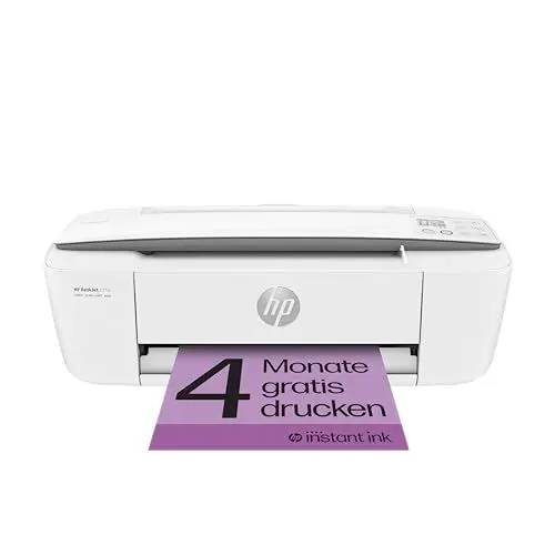 Produktbild: HP DeskJet 3750 Multifunktionsdrucker, 4 Monate gratis drucken mit HP Instant Ink inklusive, Drucken, Scannen, Kopieren, WLAN, Airprint, Weiß