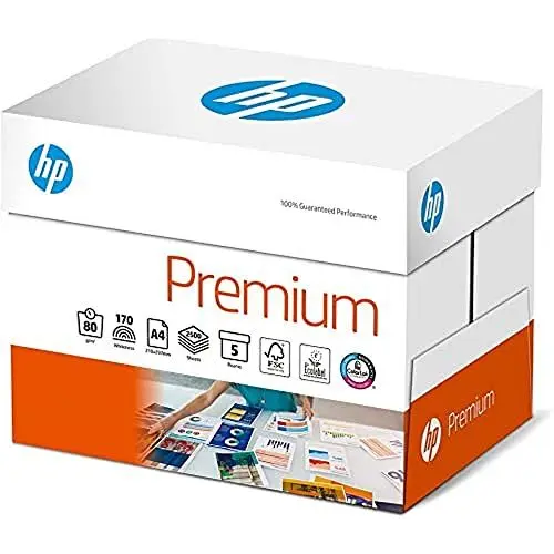 Produktbild: HP Kopierpapier Premium CHP 850: 80g, A4, 5x500 Blatt,extraglatt, weiß - intensive Farben, scharfes Schriftbild