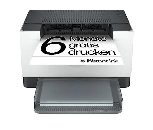 Produktbild: HP LaserJet M209dwe Laserdrucker Schwarzweiß, 6 Monate gratis drucken mit HP Instant Ink inklusive, HP+ ,WLAN, LAN, USB, Duplex, Airprint, HP Smart App, LED Bedienfeld
