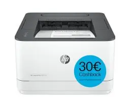 Produktbild: HP LaserJet Pro 3002dw Laserdrucker, Drucker, Automatischer beidseitiger Druck, Bis zu 33 A4-Seiten pro Minute, Hi-Speed USB, WiFi, Ethernet, Bluetooth, HP Smart App, HP Wolf Pro Security, Grau, Weiß