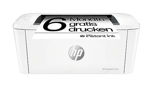 Produktbild: HP Laserjet M110we Laserdrucker, Monolaser, 6 Monate gratis drucken mit HP Instant Ink inklusive, HP+, Drucker, WLAN, Airprint, Schwarz-weiß-Drucker