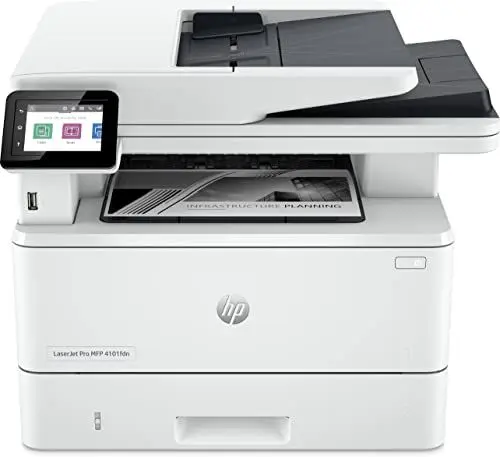 Produktbild: HP Laserjet Pro MFP 4102dwe Multifunktions-Laserdrucker (Drucker, Scanner, Kopierer, WLAN, LAN, Duplex, Airprint, mit HP+ für Business), Weiß