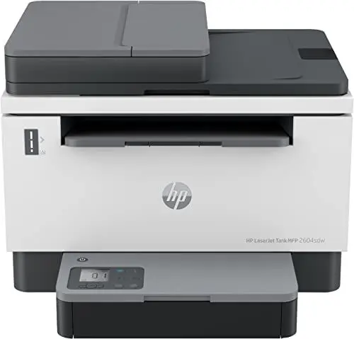 Produktbild: HP Laserjet Tank 2604sdw Laserdrucker und Scanner mit Ethernet, Automatic Duplex Printing, HP Smart App, inklusive Original HP Toner für bis zu 5000 Seiten, 23 Seiten/Min, bis 600 x 600 DPI