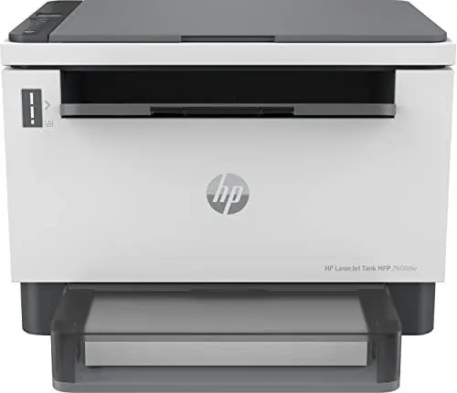 Produktbild: HP Laserjet Tank MFP 2604dw Laserdrucker, Drucker, Scanner, Kopierer, HP Smart App, inklusive Original HP Toner für bis zu 5000 Seiten, 23 Seiten/Min, beidseitig drucken, bis 600 x 600 DPI, Monochrom
