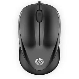 Produktbild: HP Maus 1000 (kabelgebunden, 1.200 DPI, USB-Anschluss, Rechtshänder, Linkshänder) schwarz