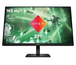 Produktbild: HP OMEN 27q Gaming Monitor - 27 Zoll Bildschirm, QHD Display, 165Hz, AMD FreeSync Premium, 1 ms Reaktionszeit, 2x HDMI 2.0, Display Port 1.4, Audioausgang, schwarz