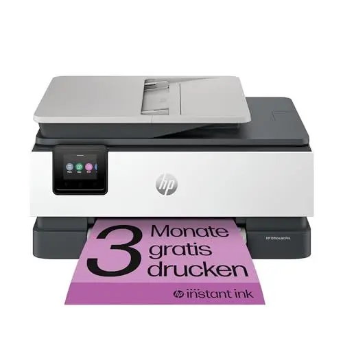 Produktbild: HP OfficeJet Pro 8132e Multifunktionsdrucker, 3 Monate gratis drucken mit HP Instant Ink inklusive, HP+, Drucker, Scanner, Kopierer, Fax, WLAN, LAN, Duplex, HP ePrint, Airprint, Basalt