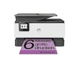 Produktbild: HP OfficeJet Pro 9010e Multifunktionsdrucker, 6 Monate gratis drucken mit HP Instant Ink inklusive, HP+, Drucker, Scanner, Kopierer, Fax, WLAN, LAN, Duplex, Airprint, Grau-Weiß