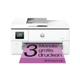 Produktbild: HP OfficeJet Pro 9720e A3-Multifunktionsdrucker, Drucken bis A3, 3 Monate gratis drucken mit HP Instant Ink inklusive, HP+, Drucker, Scanner, Kopierer, Fax, WLAN, LAN, Duplex, Airprint, Grau-Weiß