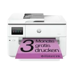 Produktbild: HP OfficeJet Pro 9730e A3-Multifunktionsdrucker, Drucken, Scannen und Kopieren bis A3, 3 Monate gratis drucken mit HP Instant Ink inklusive, HP+, Fax, WLAN, LAN, Duplex, Airprint, Grau-Weiß