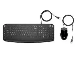 Produktbild: HP Pavilion Kombi Tastatur und Maus 200 (QWERTZ, kabelgebunden, 1.600 DPI, USB-Anschluss) schwarz