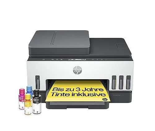 Produktbild: HP Smart Tank 7305 3-in-1 Multifunktionsdrucker (WLAN·· Duplex·· ADF) – 3 Jahre Tinte inklusive, 3 Jahre Garantie, großer Tintentank, hohe Reichweite, Drucken in hoher Qualität