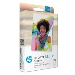 Produktbild: HP Sprocket 5.8x8.7 cm Premium Zink Sticker Fotopapier (20 Blatt) Kompatibel mit HP Sprocket Select Fotodruckern