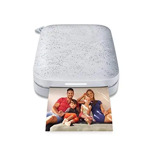 Produktbild: HP Sprocket Mobiler Fotodrucker (Drucken ohne Tinte, Bluetooth, 5 x 7,6 cm Ausdrucke) Luna Pearl 3