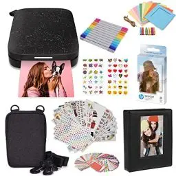 Produktbild: HP Sprocket Portable tragbarer Instant-Fotodrucker, 5,1 x 7,6 cm, Schwarz
