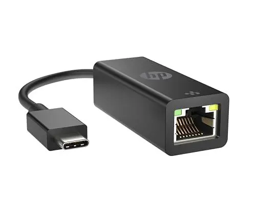 Produktbild: HP USB-C-zu-RJ45-Netzwerkadapter mit Status-LED, Schwarz