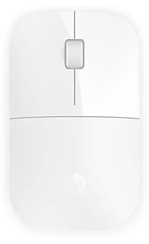 Produktbild: HP Z3700 (V0L80AA) kabellose Maus (1200 optische Sensoren, bis zu 16 Monate Batterielaufzeit, USB Anschluss, Plug&Play) weiß