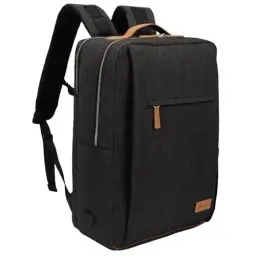 Produktbild: Hp hope Laptop Rucksack Damen Herren für Reisen, Durable Rucksäcke mit USB-Ladeanschluss, passt 17-Zoll-Laptop, wasserdicht, Arbeit Handgepäck Business Weekender Tasche Schwarz 26L