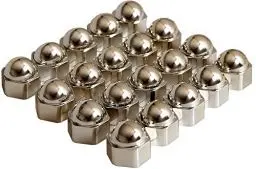 Produktbild: HP-Autozubehör 82912 Radmuttern-Kappen Rallye Caps 20 Stück Chrom 19 mm