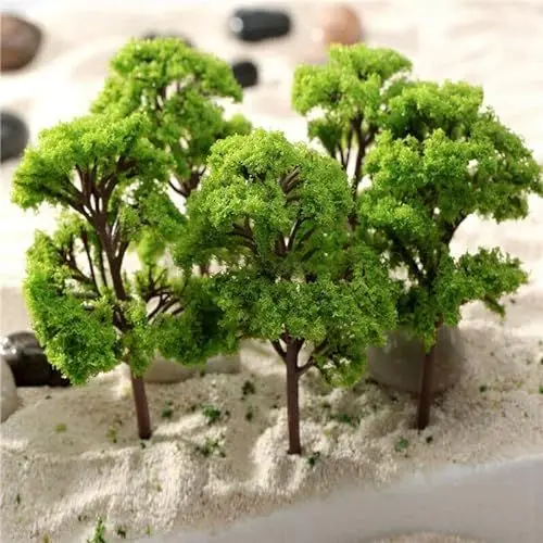 Produktbild: HpLive 10 Stück Modell Bäume 4 cm Modellbau Baum Zug Bäume Landschaft Modellbaum für DIY Landschaft